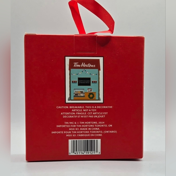 Tim Horton's 2024 Bake Shop Christmas Ornament NIB Holiday Collectible - Picture 4 of 4
